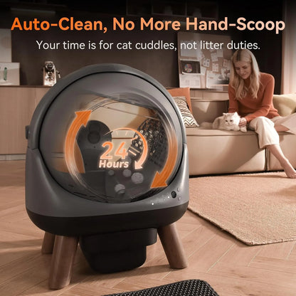 G1 Automatic Self-Cleaning Cat Litter Box,Smart APP Control & Health Monitoring,for Multiple Cats, Custom