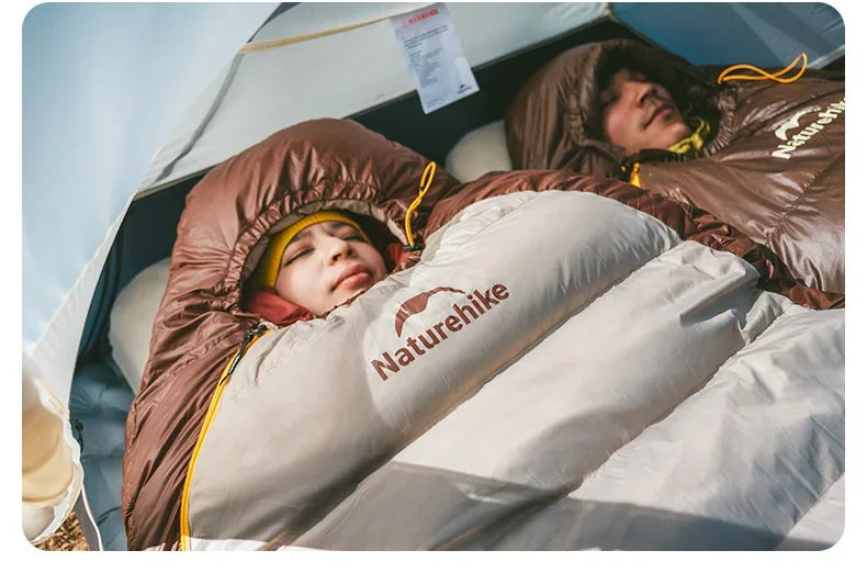 Naturehike SnowBird Down Sleeping Bag Ultralight Waterproof Mummy Sleeping Bag Winter Duck Down Sleeping Bag SP400 SP700 SP1000