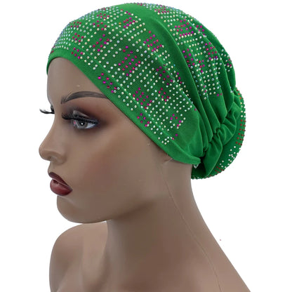Summer Breathable Turban Cap for Women Muslim Under Scarf Cap African Lady Head Wraps Bonnet