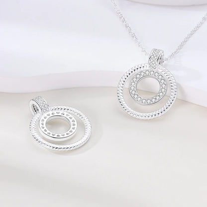 Luxury Necklace 925 Silver Original Sterling Zircon Dragonfly Butterfly Firefly Star Moon Chain Link For Women Wedding Jewelry
