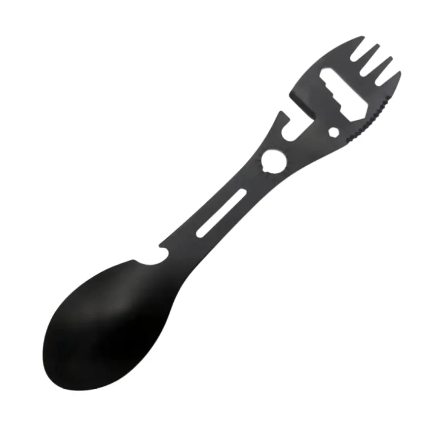 Outdoor Fork Spoon Versatile Outdoor Camping Tool Lightweight Fork Spoon Bottle Opener for Survival Tactical Utility for Easy