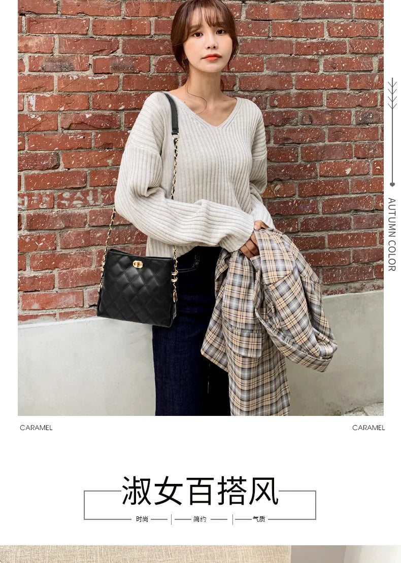 Design Handbag Shoulder Bags for Women Small Luxury Crossbody Bag High Quality Soft Leather Purse New Ladies Small Square Bag