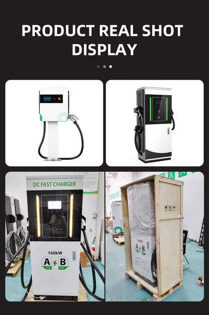 90kW DC EV Charger Station CCS2 Dual Gun Fast Charging Floor Mounted Smart APP WiFi 4G RFID IP54 OCPP 1.6J Fully Approved