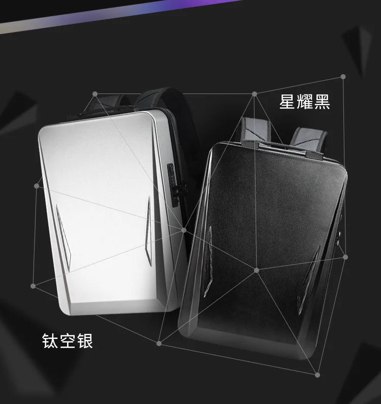 Gaming Laptop Backpack Anti-theft Waterproof Backpack USB Men's PC Hard Shell Business Travel Backpack Stereotype Game Bag 17.3