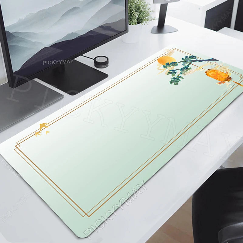 Mouse Pads Chinese Style Art Table Mats Computer Mousepad Company Big Desk Pad 120x55cm Large Gamer Mousepads Mouse Mat