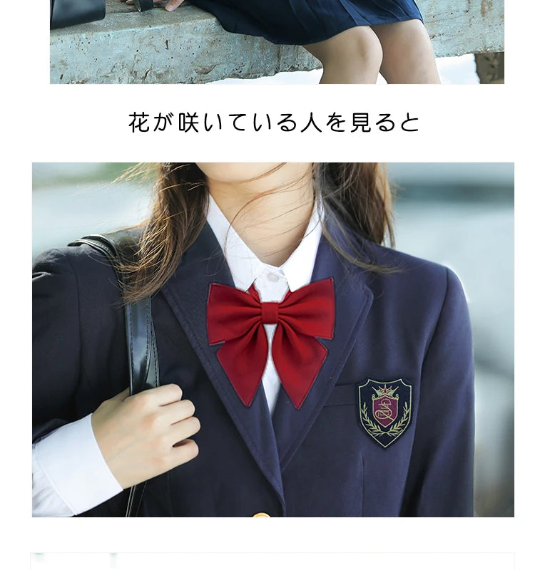University School Girl Blazer Winter School Uniform Navy Coat Japanese High School Uniforms Suit Girl Students Jacket Seifuku