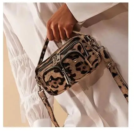 New Leopard Crossbody Bags For Women 2024 Luxury Handbags Designer Ladies Hand Shoulder Messenger Bag Sac A Main Female