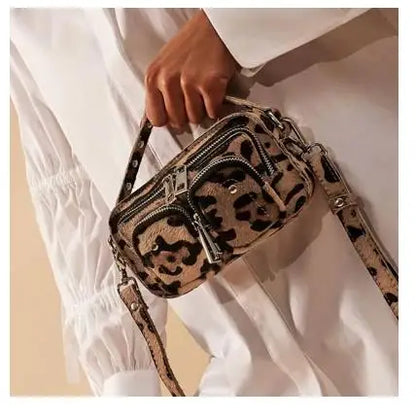 New Leopard Crossbody Bags For Women 2024 Luxury Handbags Designer Ladies Hand Shoulder Messenger Bag Sac A Main Female