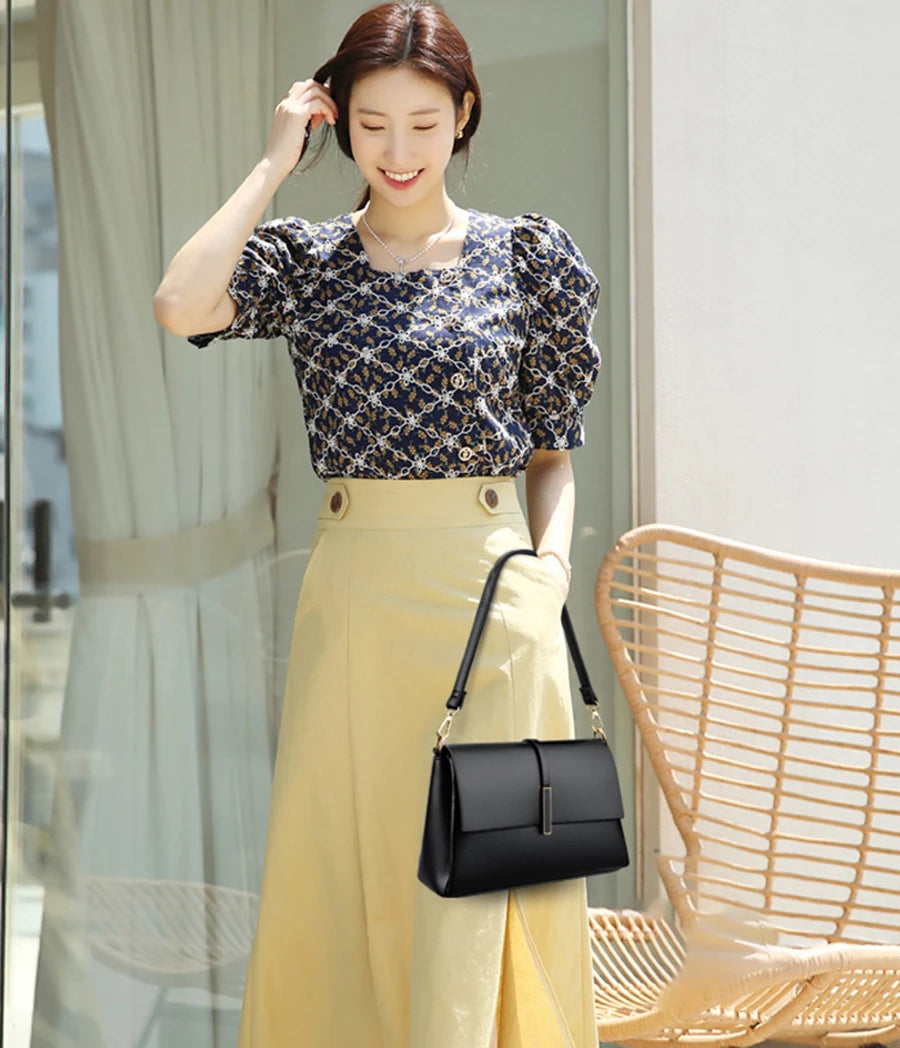 Soft Leather Luxury Shoulder Crossbody Bags for Women 2023 Fashion Purses and Handbags Designer Fashion Ladies Messenger Bag Sac