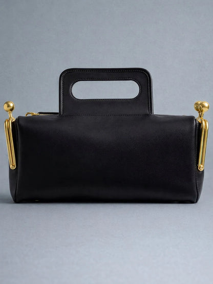 NEW Two side clamp design Frame Kiss lock Bag For Women Luxury Designer Handbag Purse 2026 New In PU Underarm Shoulder Bag