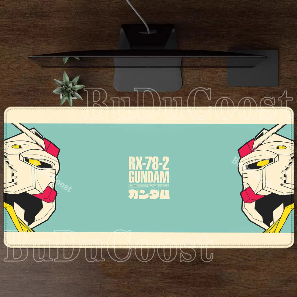 Mouse Pad Gundam RX-78-2 Anime Gaming XXL Non-slip Mousepad PC Computer Keyboard Office HD printing overlock esports Desk Mat