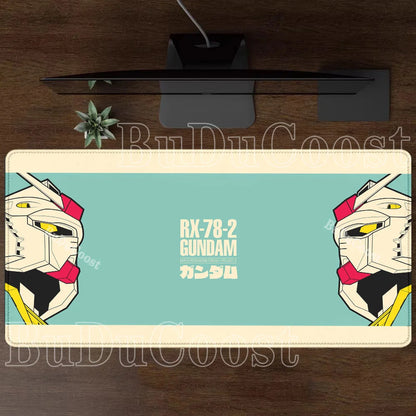Mouse Pad Gundam RX-78-2 Anime Gaming XXL Non-slip Mousepad PC Computer Keyboard Office HD printing overlock esports Desk Mat
