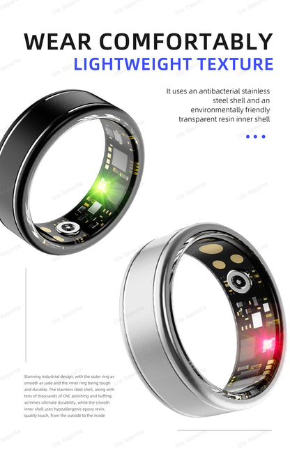 2026 Smart Health Rings Heart Rate Blood Pressure/Oxygen Monitoring Rings Fitness Gift for Friends Family Colleagues Smartring