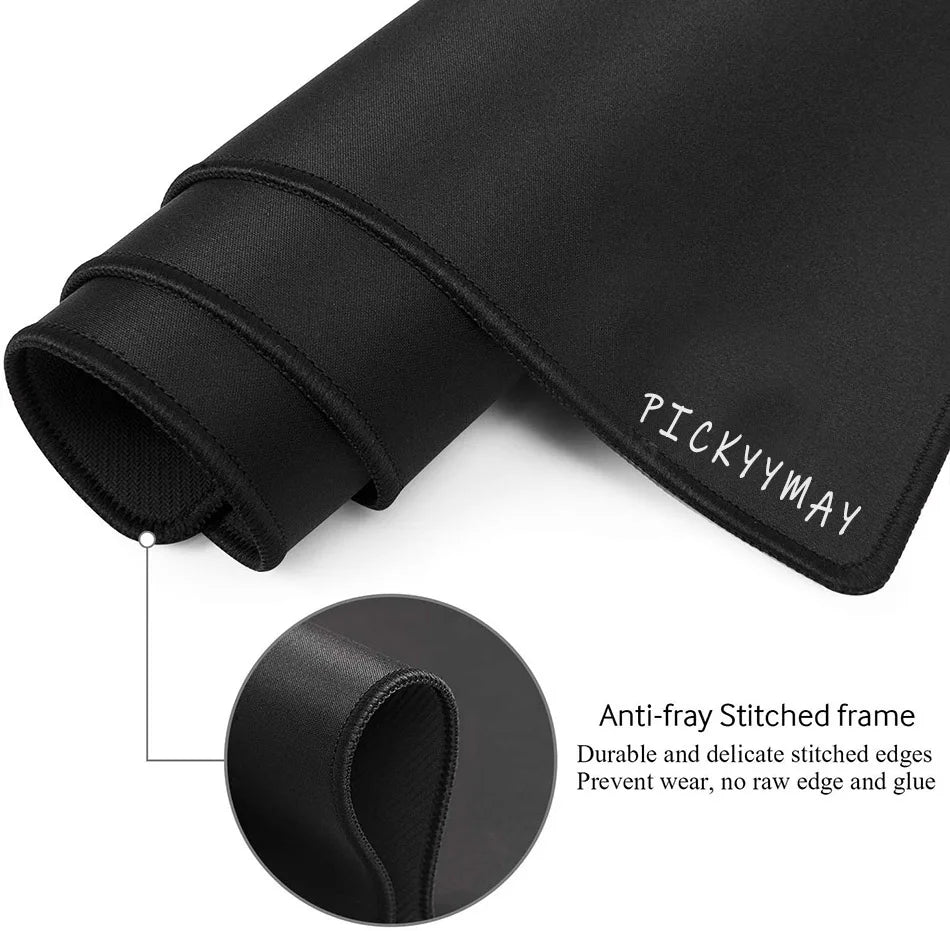 Large Mouse Mat Black And White Mousepad Gaming Mousepads 39.3x19.6in Rubber Keyboard Mats Abstract Desk Pad Office Mouse Pads