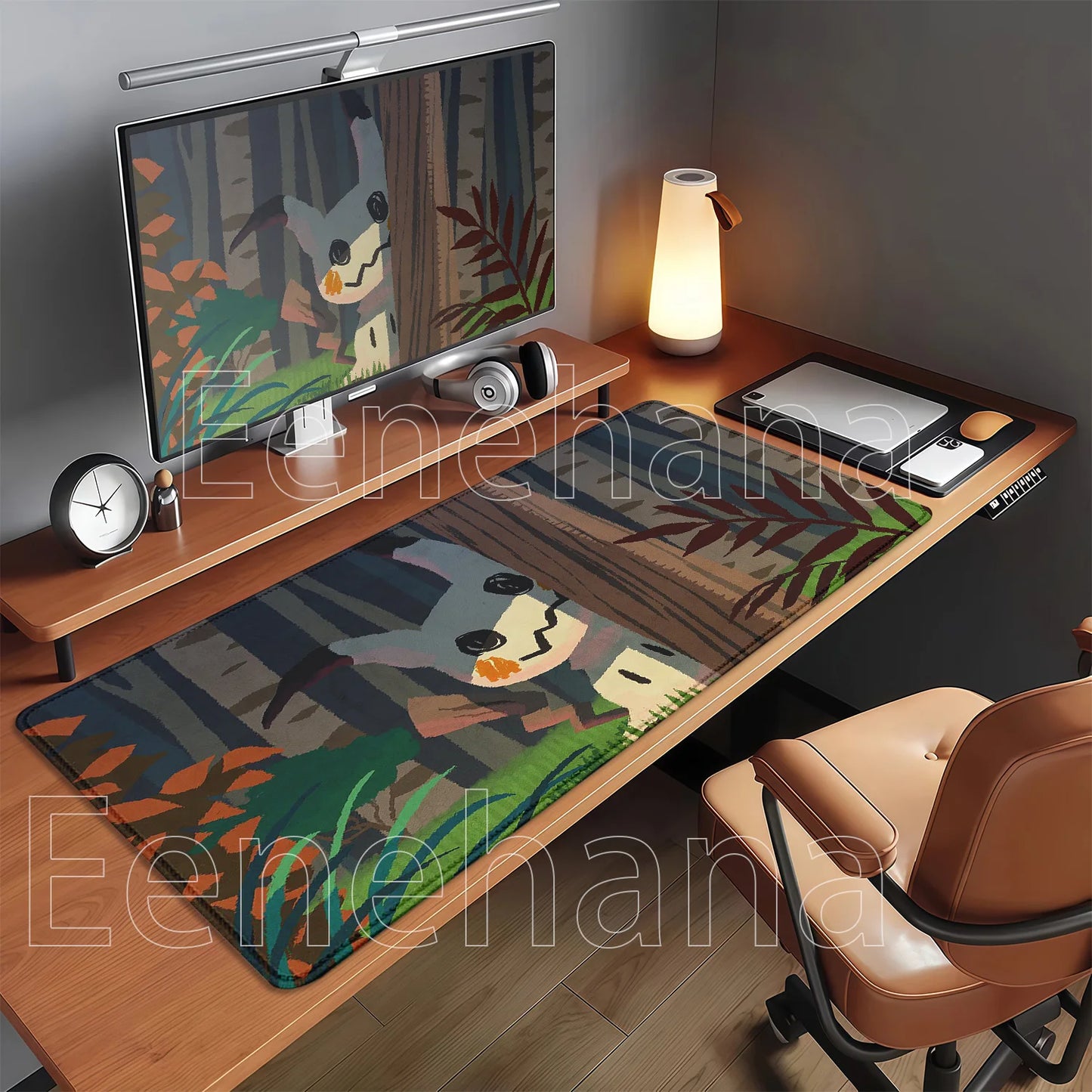Gaming Pokemon Mimikyu Anime Kawaii PC Mouse Pad Keyboard Overlock Larger Mousepad PC Offices Non-slip Base HD Printing Desk Mat