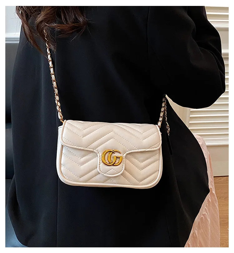 2026 Light Luxury Fashion Women'S  Shoulder Crossbody Bag Niche New Underarm Bag Fashionable Chain Bag Handbag Bag For Women