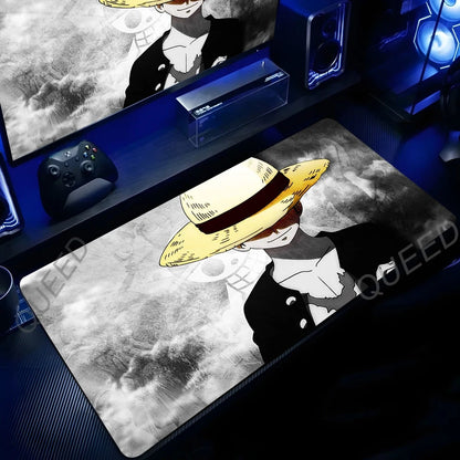 Anime Manga One Piece Mouse Pad Robin Luffy Zoro Sanji Nami Law Mousepad Computer Keyboard Pad Gaming Accessories XXL Desk Mat