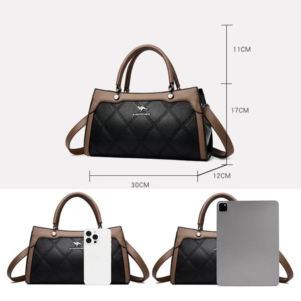Top Quality Leather Hand Shoulder Bags for Women Luxury Handbags Women Bags Designer Casual Large Capacity Tote Bag Sac