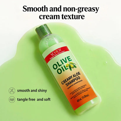 Olive Oil Shampoo 450ml Deep Cleansing Dandruff Removal Shampoo Oil Control Prevents Hair Breakage Scalp Cleansing Hair Care