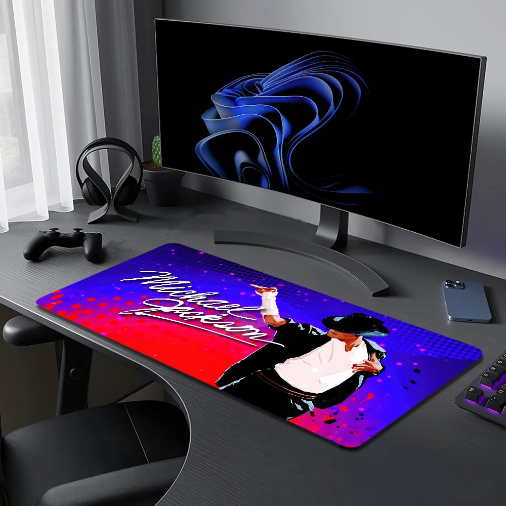 M-Michael J-Jackson Mouse Pad Large Desk Mat Keyboard Ergonomic Office Rubber PC Non-slip Anti-fray Home Custom Best Price