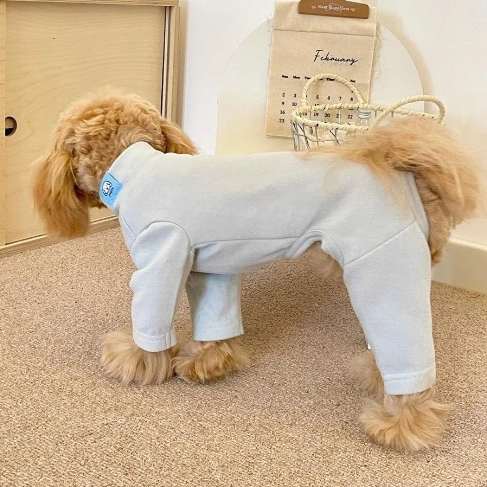 Warm Elastic Pet Jumpsuit Breathable Windproof Pet Four Legged Pants Soft Comfortable Dog Base Shirt Small Medium Dogs