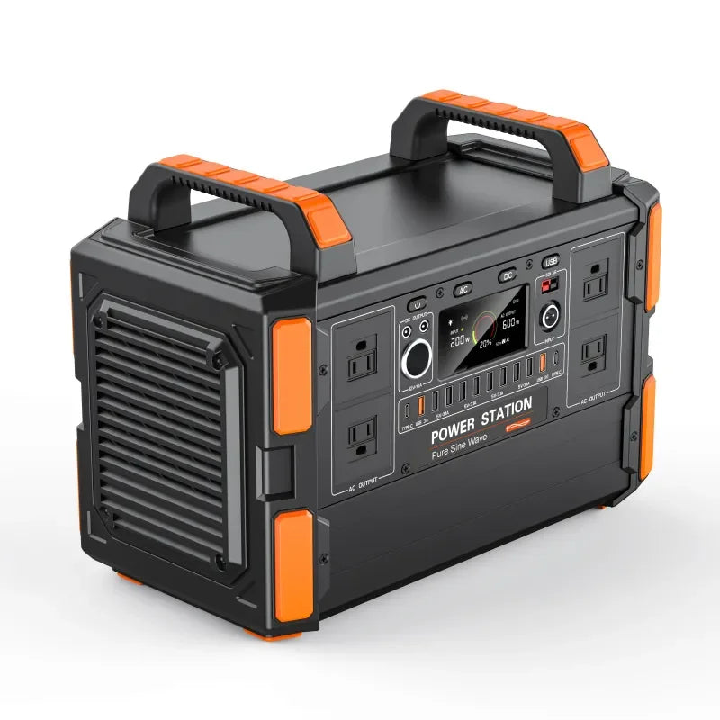 Portable Power Station 3000W LiFePO4 Battery, Fast Charging, Suitable for Outdoor Trips, Parties and Indoor Emergency Pow
