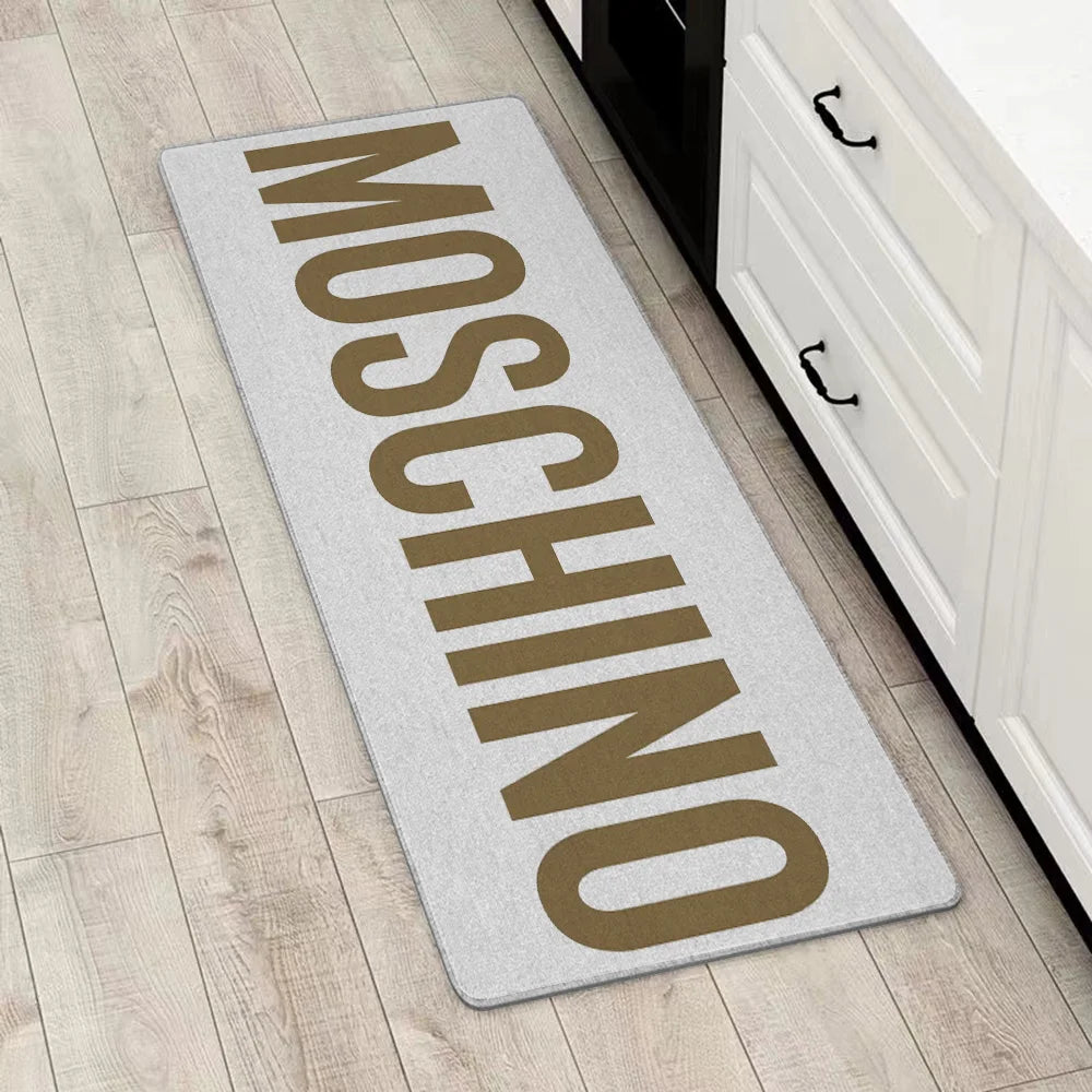 Entrance Front Door Doormat For M-M-Moschino Non-slip Kitchen Rug Living Room Rugs Balcony Bathroom Foot Mat Floor Mats Carpet