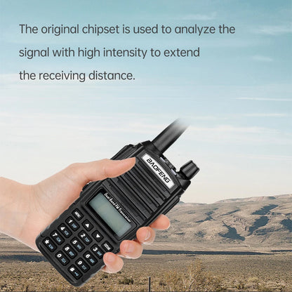 5W/8W High Power Baofeng UV-82 Unieke Dual PTT Walkie Talkie Uv82 Dual Band Vhf/Uhf FM 10Km Long Rang Two Way Ham CB Radio