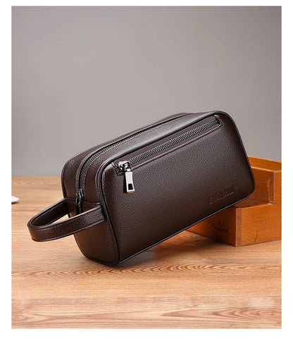 Men's Clutch Bag Fingerprint Lock Anti-theft Large Capacity Clutch Bag Wallet Business Men's Bag