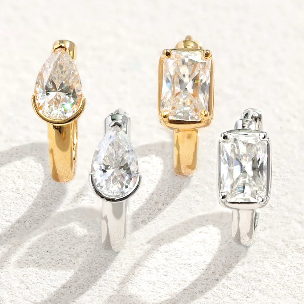 Aide 1PC 925 Sterling Silver INS Zircon Diamond Stud Earring Stud, Suitable For Women Daily Wear, Wedding Party, Valentine's Day
