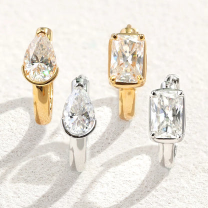 Aide 1PC 925 Sterling Silver INS Zircon Diamond Stud Earring Stud, Suitable For Women Daily Wear, Wedding Party, Valentine's Day