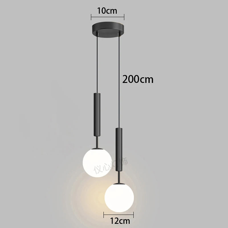 1pc Modern Home Decor LED Lights Bedroom Lamp Bedside Pendant Light Lamps LED Chandeliers Hanging Light Indoor Lighting