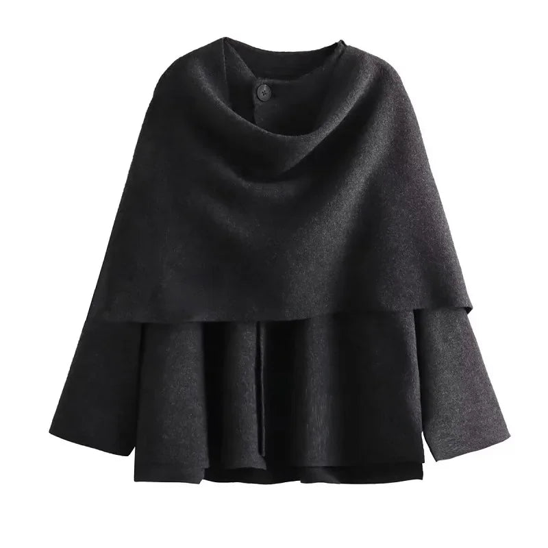MUJER Plush Winter Coats for Women Asymmetric Scarf Demi-season Jacket for Women Parkas Long Sleeve Padded Coat Woman Jacket
