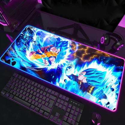 Anime D-DRAGON B-BALL Mouse Pad RGB LED Non-slip Desk Mat Rubber Gaming Accessories Large XXL Computer Office Keyboard Carpet