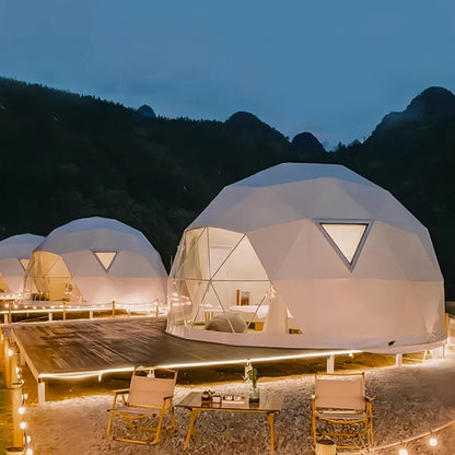 Premium Geodesic Glamping Dome Tent -All-Season Dome House & Professional Camping Tent for Luxury Outdoor Accommodation Projects