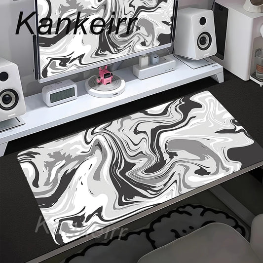 90x40cm Non-Slip Rubber Gamer Mouse Mat Gaming Mouse Pad Strata Liquid Desk Mat XXL Computer Keyboard Table Pad Large Mousepad