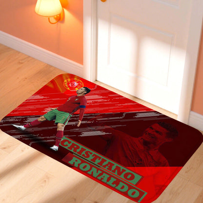 C-CristianoS R-Ronaldo CR7 Doormat Kitchen Rugs for Bedroom Front Door Mat Non-slip Pad Room Decoration Motorcycle Carpet Home