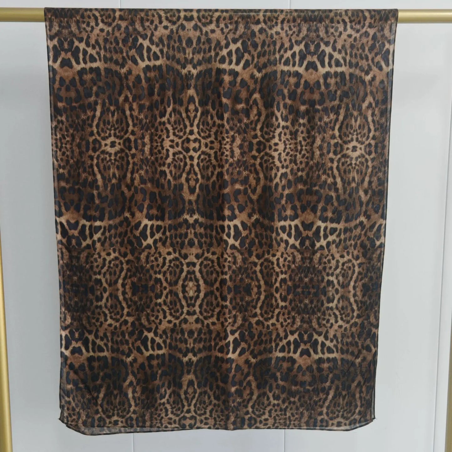 New Double-sided Print Modal Hijab Scarf Watercolor Leopard Prairie Hide Print Hijabs for Women Muslim Fashion Turbans for Women