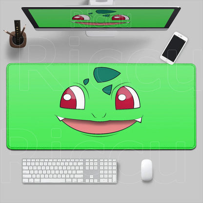 P-pokemon Bulbasaur Mouse Mats Rubber Mousepad Large Anime Gaming Accessories Pad Kawaii Carpet Cabinet Keyboard Office Deskmat