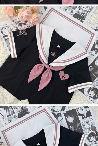 JK Korean uniform suit Japanese student pleated skirt college style school outfits women Sailor outfit cosplay uniform japanese