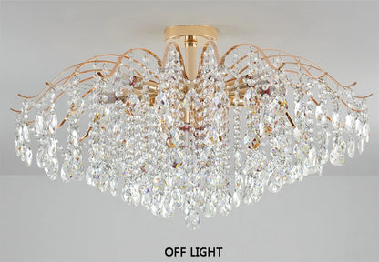 Modern Luxury Crystal Ceiling Chandelier For Living Room Dining Room Bedroom Ceiling Lamp LED Lights Home Appliance AC85-260V
