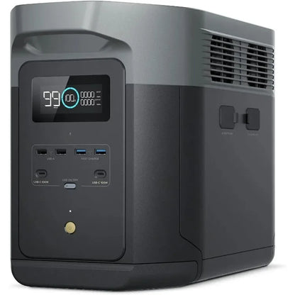 HOME Portable Power Station , 2400W LFP Solar Generator, Full Charge in 1 Hr, 2048Wh Solar Powered Generator