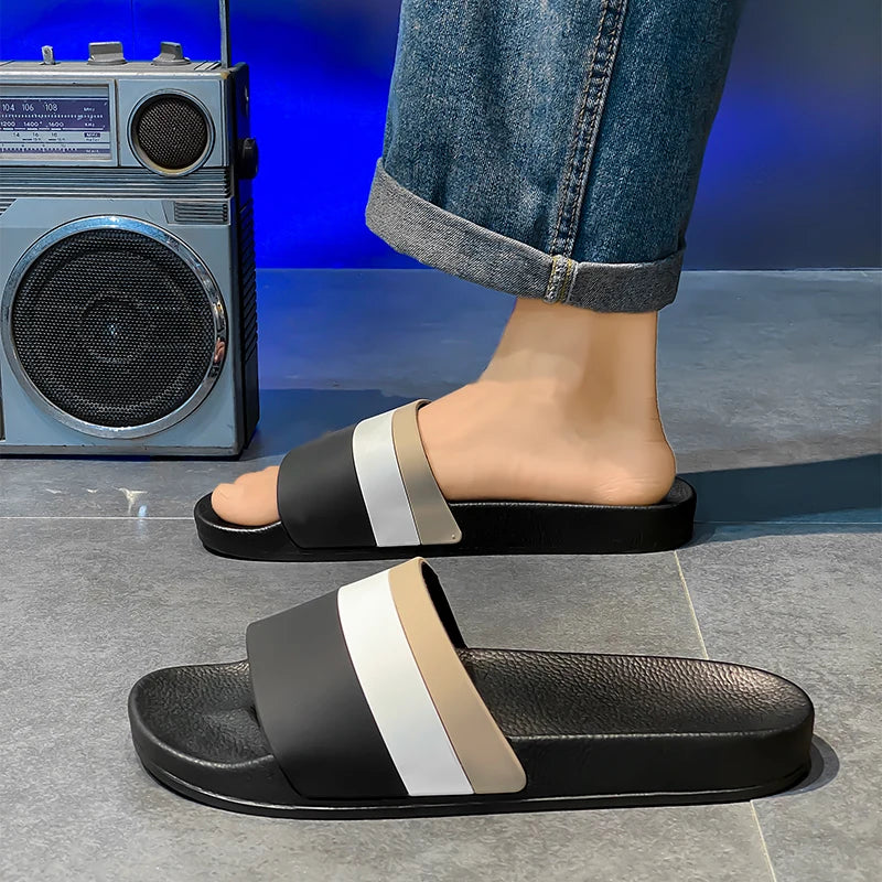 Summer beach slippers for men and women fashion comfortable EVA breathable sandals home indoor sandals plus size slippers 36-46
