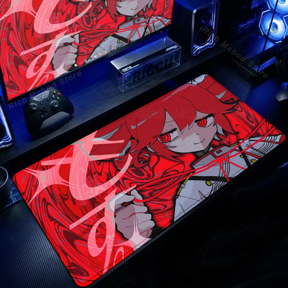 Cute Anime Girl K-Kasane Teto Mousepad Large Gaming Mouse Pad LockEdge Computer Keyboard Desk Mat PC Cabinet Tablepad XXL Mats