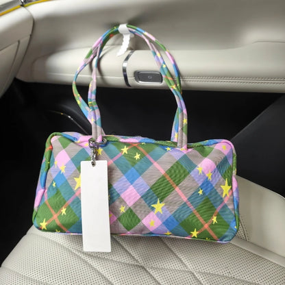 Brand Nylon Bowling Tote Bag Women Luxury Large Capacity Simple Versatile Shoulder Purse Ultralight Zipper Commuting Travel Bag