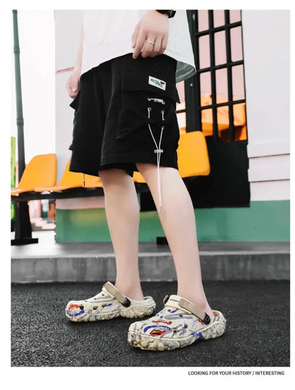 Plus Size 48 49 Men's Summer Clogs Sandals Eva Slippers Men Fashion New Flat Sandals Men Women Leisure Slides Men Casual Shoes