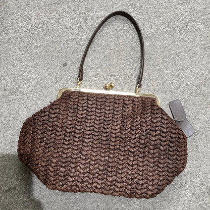 Classic Large Capacity Kisslock Frame Clip Bags For Women Luxury Designer Handbags Purses 2026 New In PU Lock Underarm Shoulder