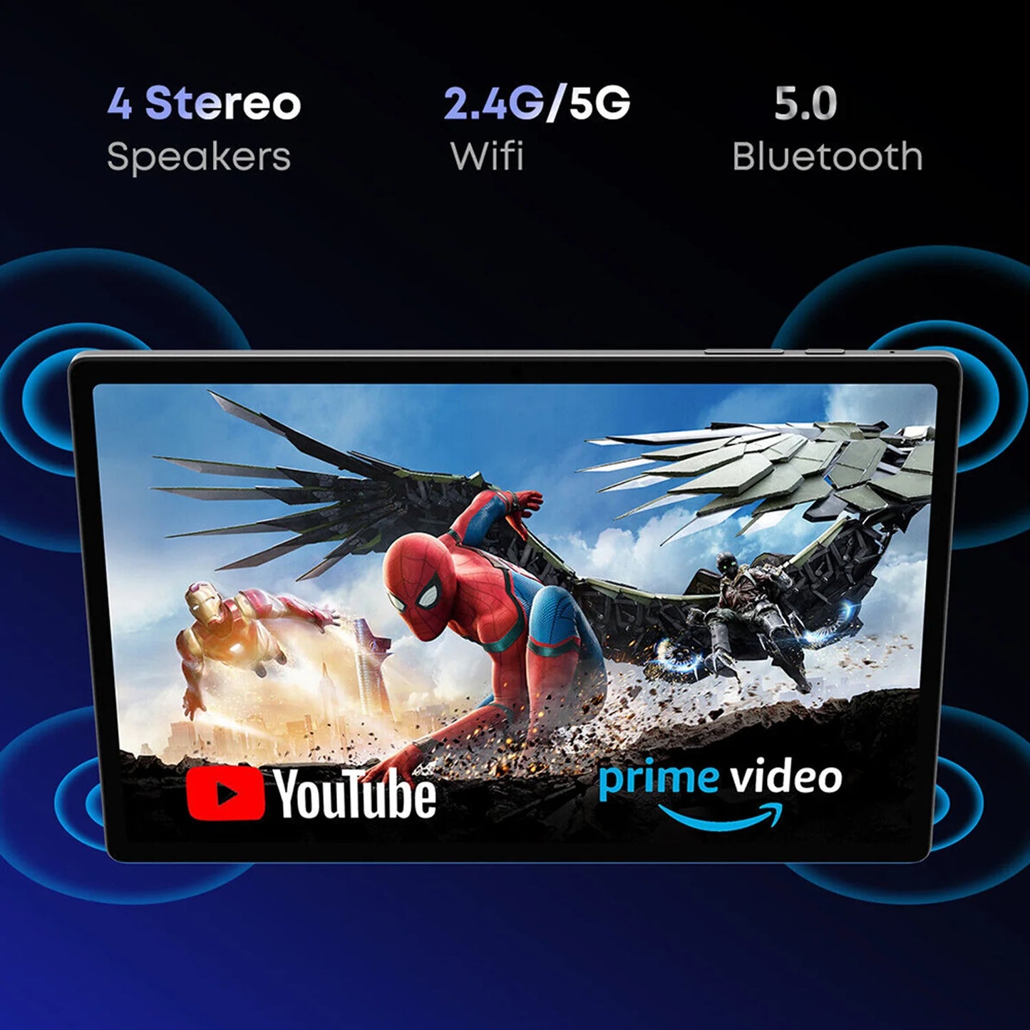 New 10.1 Inch Tablets Global Version Android 13 Octa Core 8GB RAM 512GB ROM 4G LTE Double SIM 5G WiFi HD Tablet Pc 8000mAh