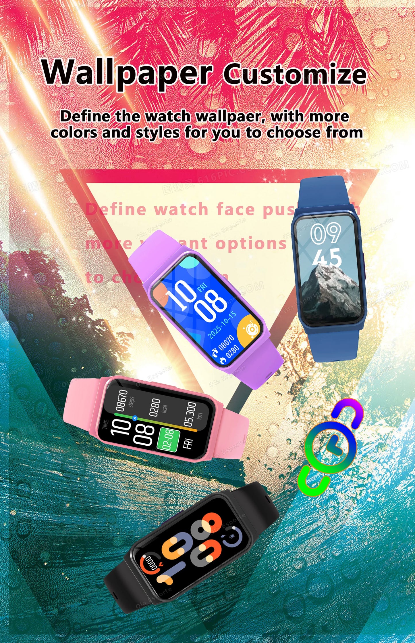 New Smart Watch Lightweight Health & Sleep Monitoring Multiple Sport Modes Music Control For Men Women Smartwatch Holiday Gifts