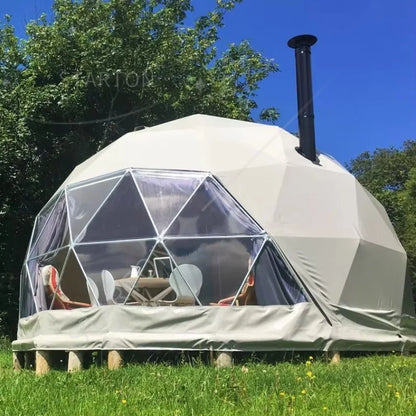 XZ OEM ODM Glamping Dome 4m 5m 6m 7m 8m Lowest Price Geodesic Dome House Tent for Sale